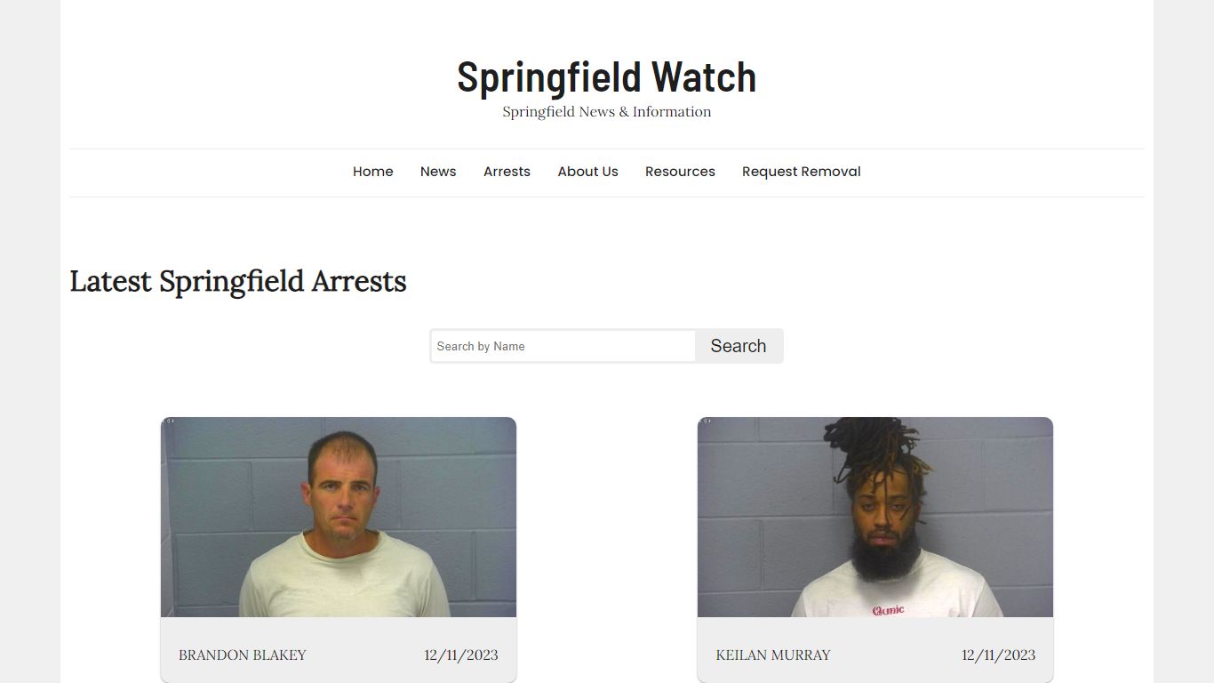 Springfield Watch || Arrest Mugshots From Greene County, MO